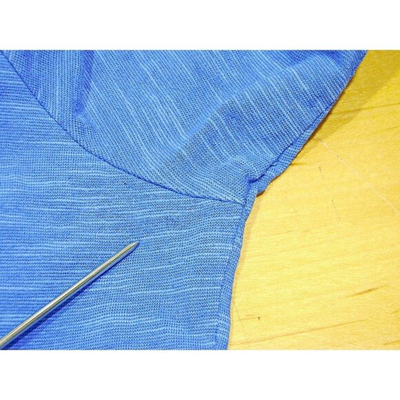 Columbia Womens Blue Rocky Ridge III Lightweight Pullover Hoodie Pouch Pockets L - Picture 11 of 12